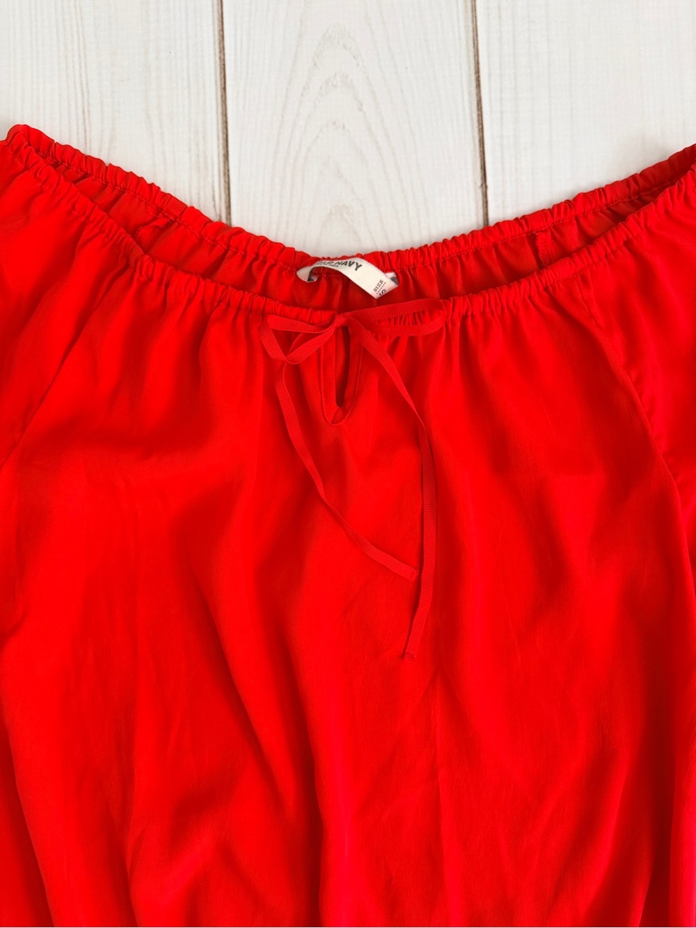 Red Peasant Top - Picture 2 of 4